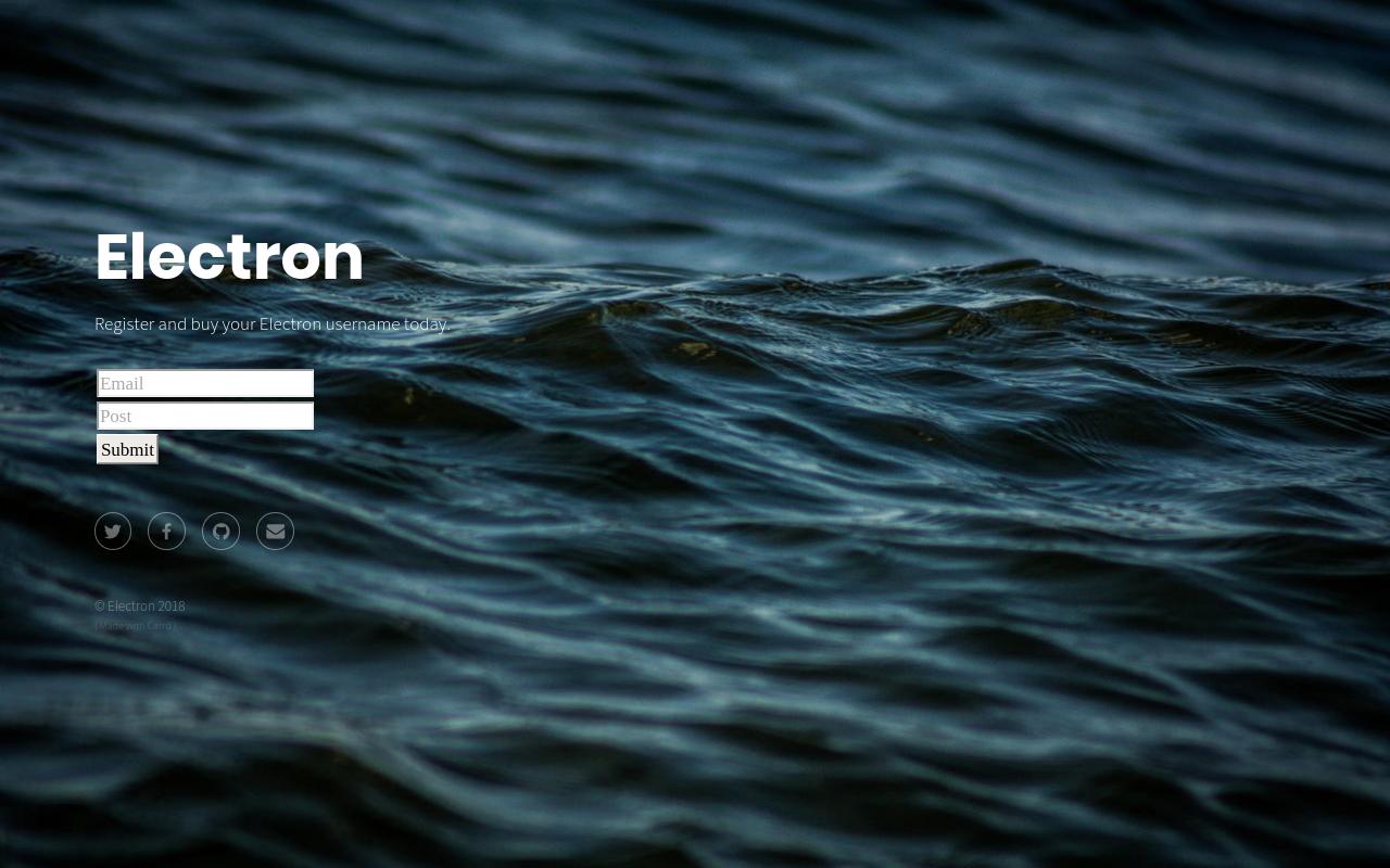 Carrd profile picture for @electron